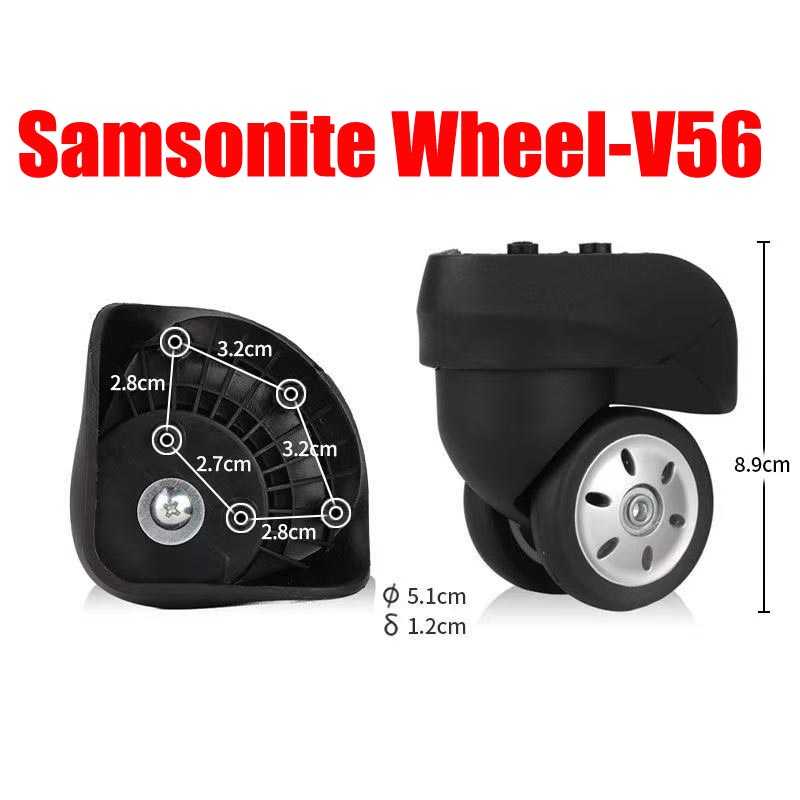 Travel Accessories Samsonite - Замена колес Samsonite V56, универсальные колеса