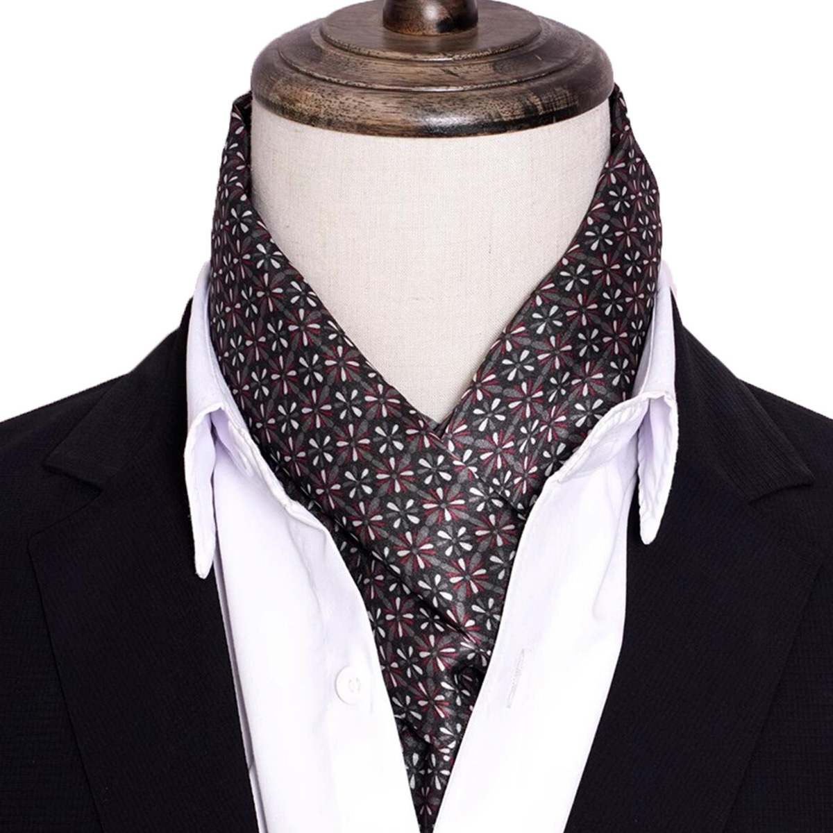 Travel Accessories Neck - Новый мужской шелковый шарф в полоску,
