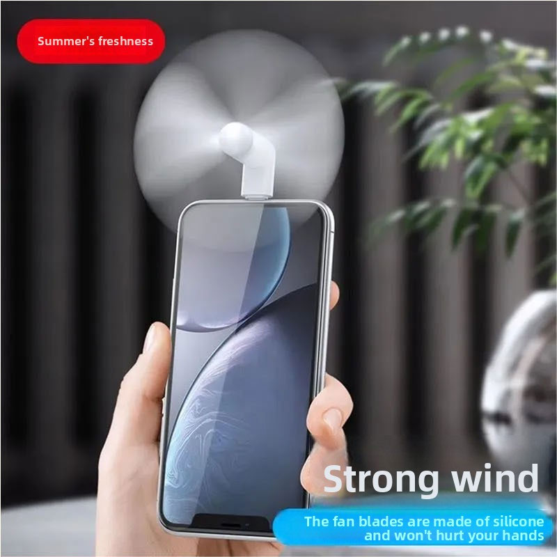 Travel Accessories And Gadgets - Портативный мини-вентилятор Type-C для телефона, карманный