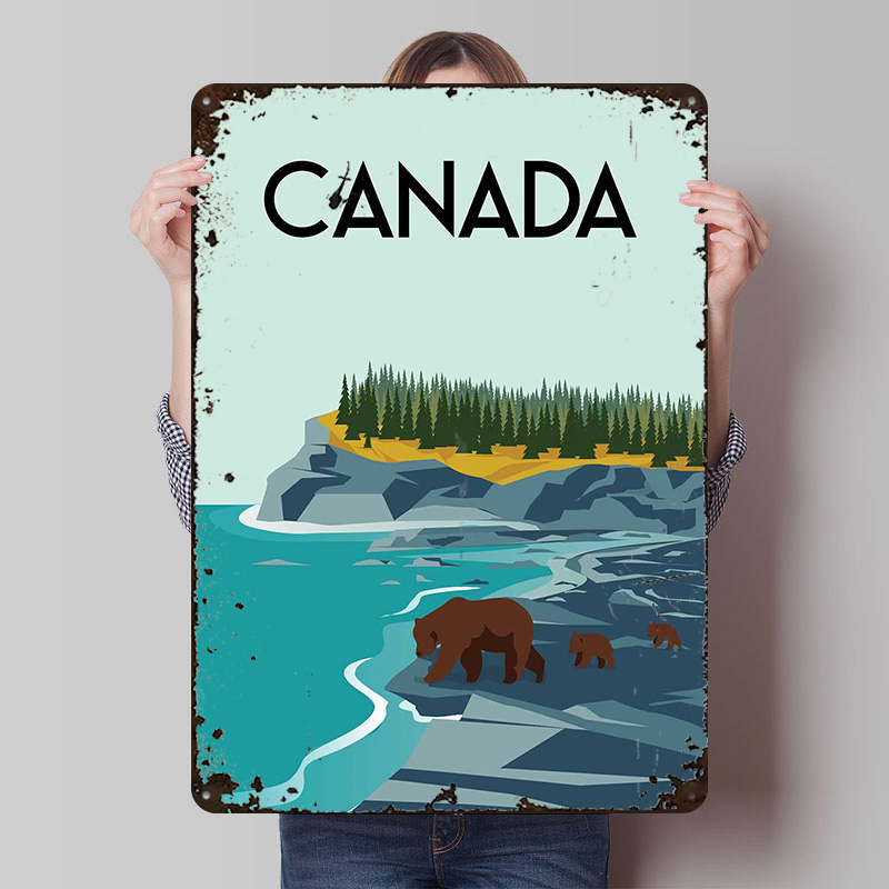 Travel Accessories Canada - Канада туристический постер индивидуальный настенный художественный