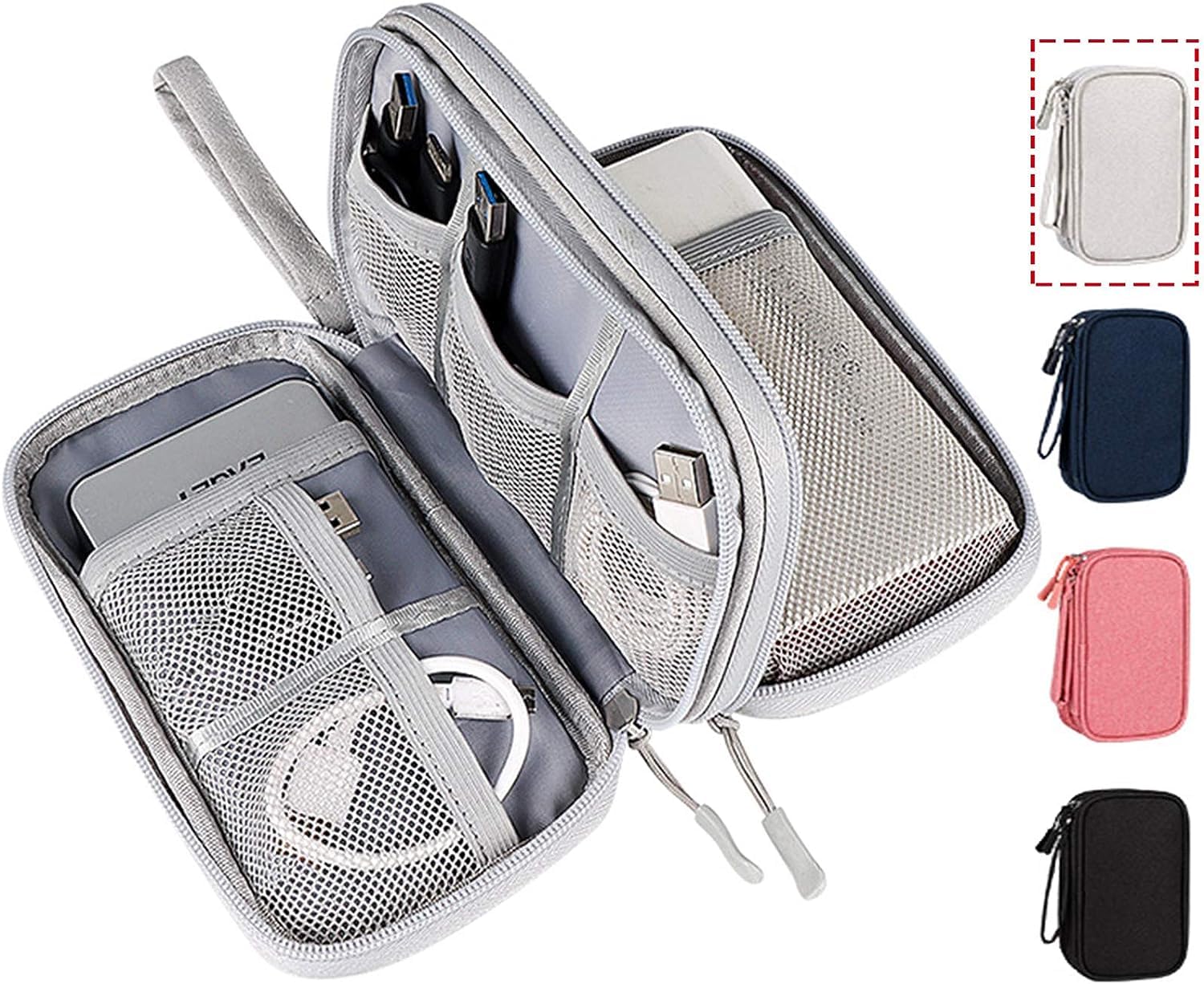 Cable Organizer Travel - Дорожная сумка-органайзер для хранения кабелей, чехол