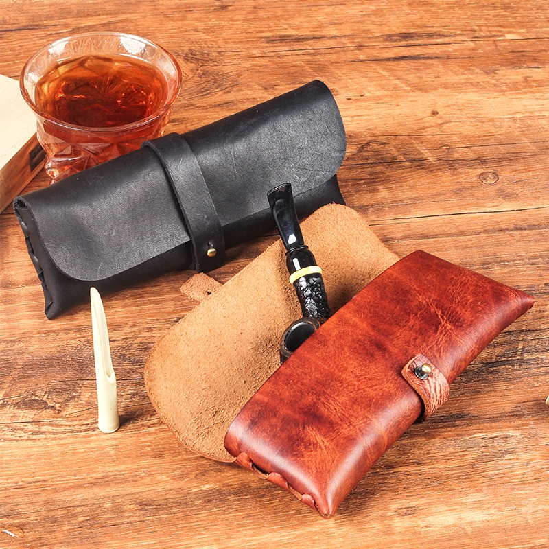Travel Accessories Pouch For Men - Винтажная сумка-органайзер из коровьей кожи для