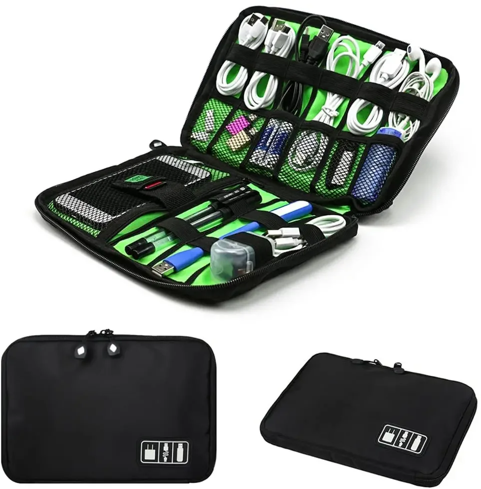 Travel Accessories And Gadgets - Набор сумок-органайзеров для хранения кабелей, чехол