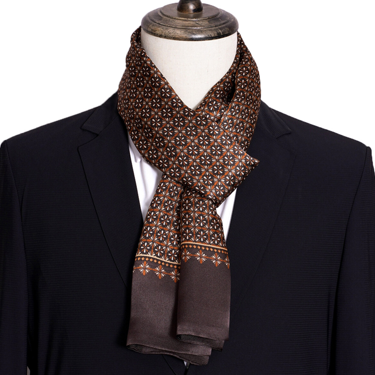 Новый мужской шелковый шарф в  – обзор и цена Travel Accessories Neck