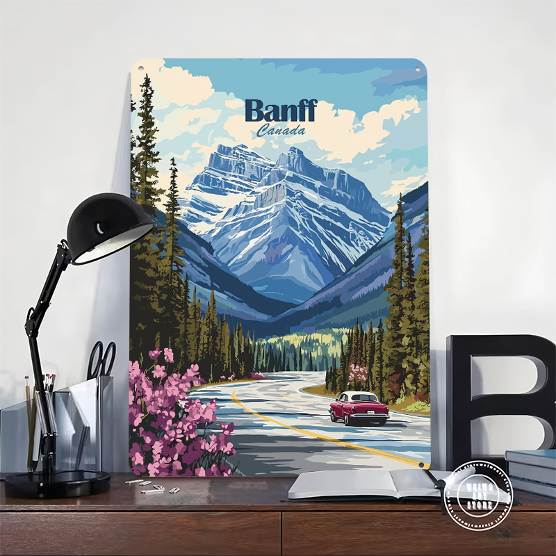 Металлический постер «Банфф, К – обзор и цена Travel Accessories Canada