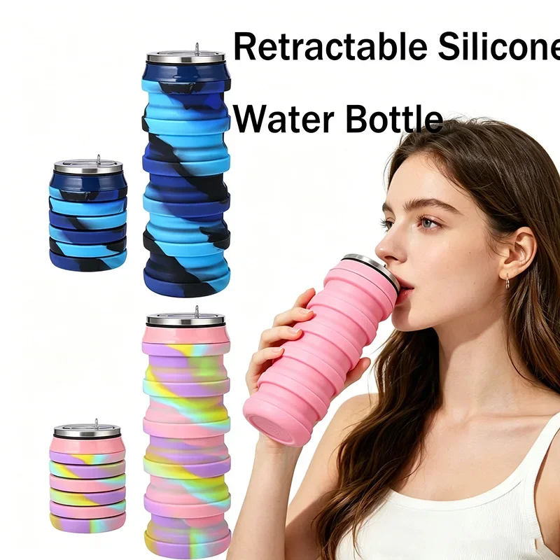 Складная силиконовая бутылка д – обзор и цена Water Bottle Collapsible