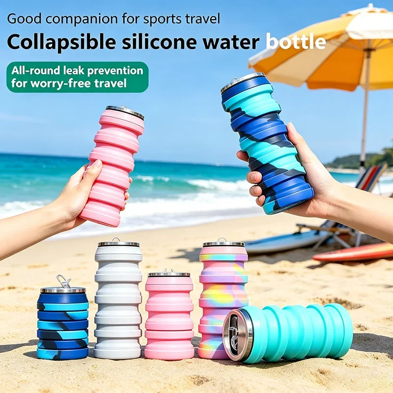 Складная силиконовая бутылка д – обзор и цена Water Bottle Collapsible