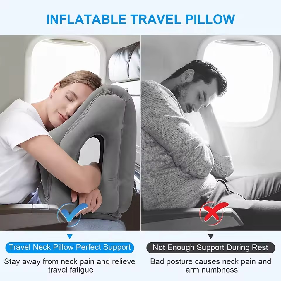 Надувная подушка для путешеств – обзор и цена Travel Accessories Long Flight