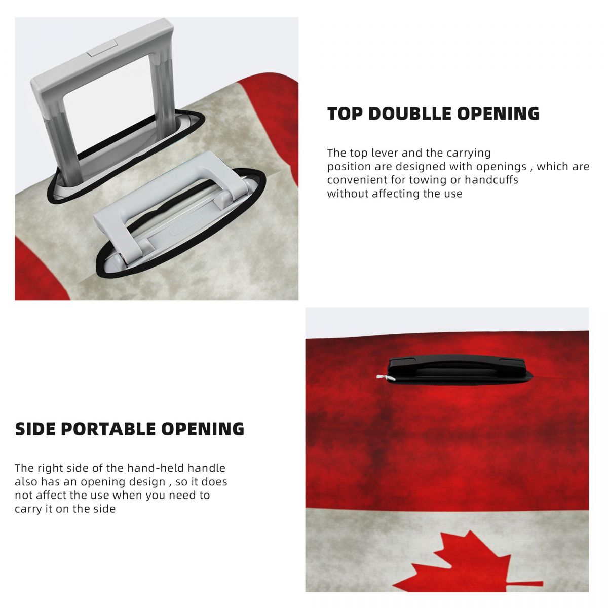 Чехол для чемодана с флагом Ка – обзор и цена Travel Accessories Canada
