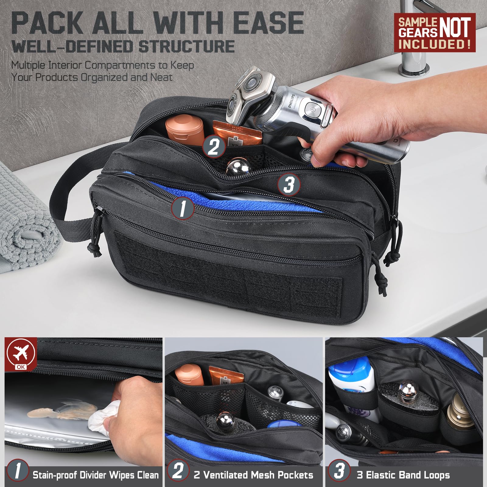 Тактическая косметичка для муж – обзор и цена Travel Accessories Pouch For Men